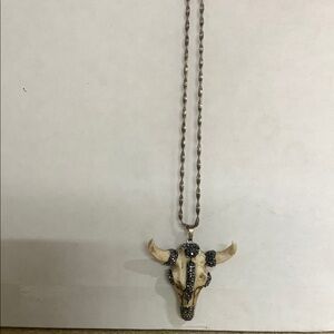 Boho Skull Pendant Necklace